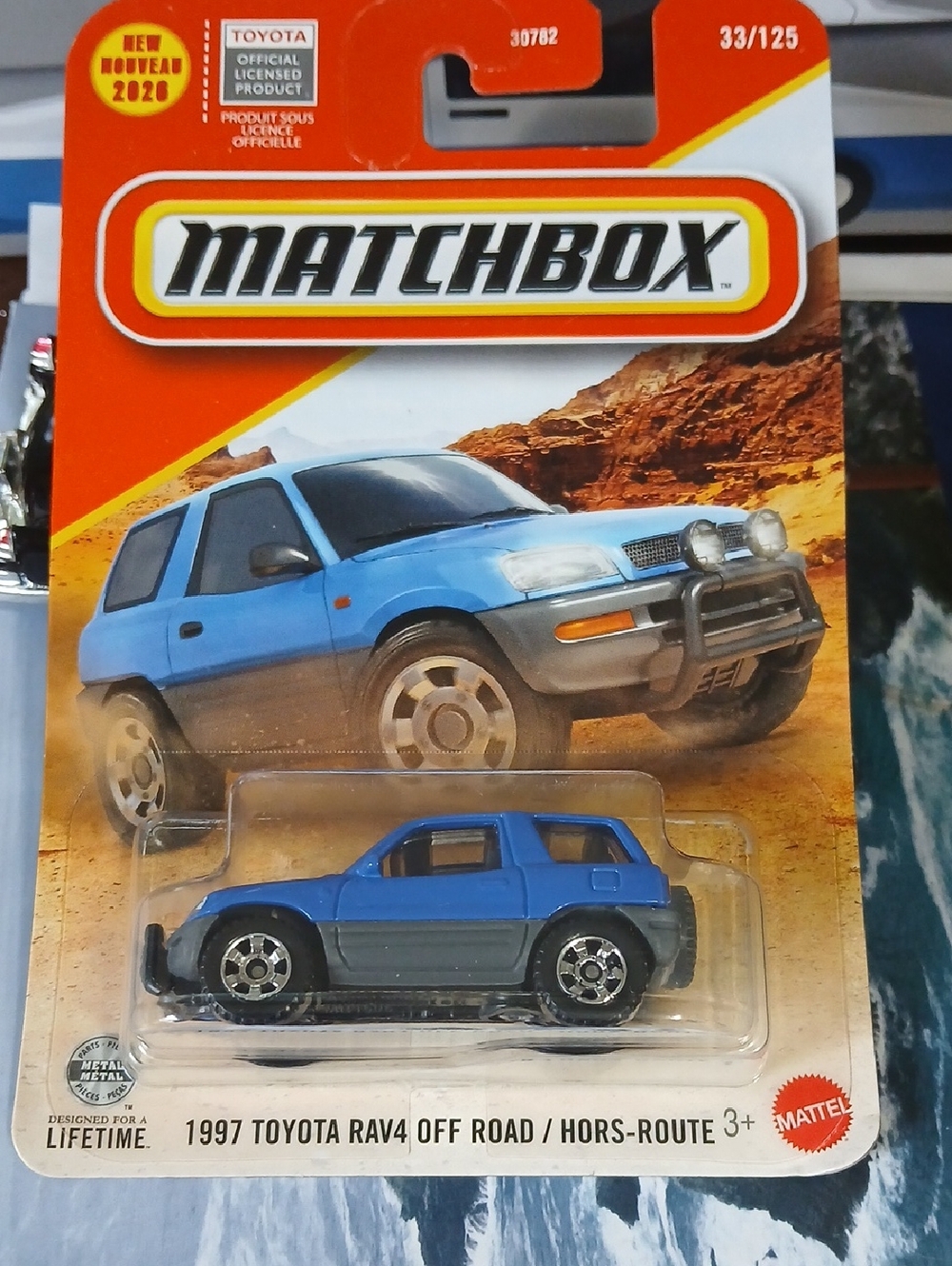 Matchbox Blue 1997 Toyota RAV4 Off-Road Die-Cast Toy Car